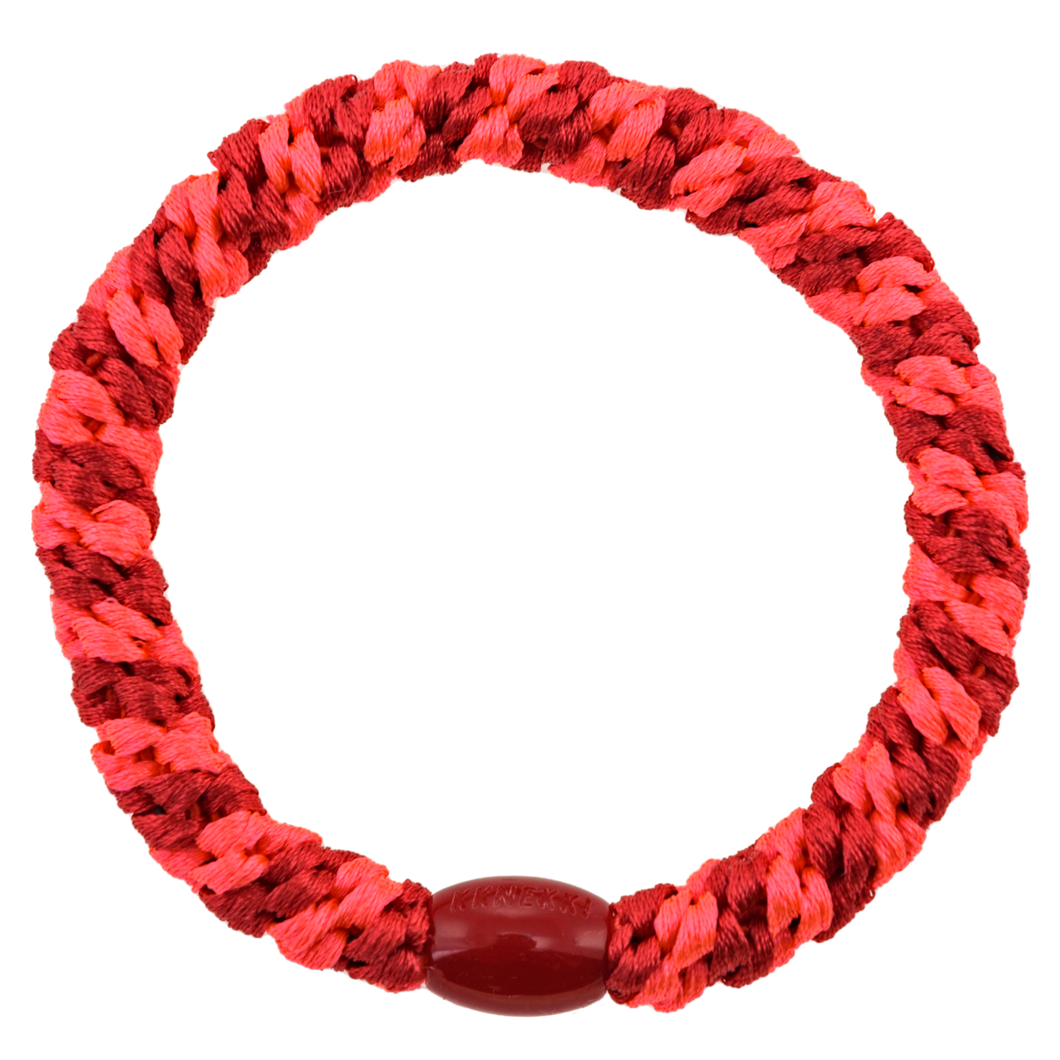 KKNEKKI (Haar)Band (RED NEON PINK STRIPE STRIPE)