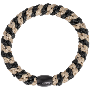 KKNEKKI (Haar)Band (BLACK-BEIGE GLITTER STRIPE)